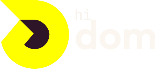 logo hi dom — palco escuro